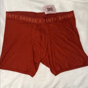 Savage X Fenty Men's Deep Red Boxer Briefs